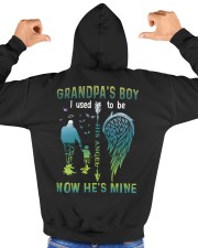 Grandpa's Boy- I used to be his angel now he's mine Hooded Sweatshirt custom-hoodie-sweatshirt-lifestyle-back-171