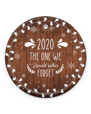 Christmas - Virus Corona - 2020 Circle ornament - single (porcelain) front