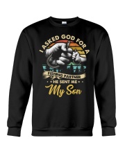 I asked God for a fishing partner Crewneck Sweatshirt thumbnail