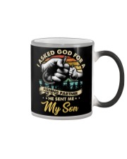 I asked God for a fishing partner Color Changing Mug thumbnail