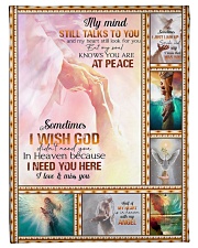 Angel - My Soul Knows You Are At Peace Small Fleece Blanket - 30" x 40" front