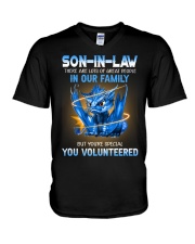 T-SHIRT - SON-IN-LAW - DRAGON - YOU VOLUNTEERED V-Neck T-Shirt tile