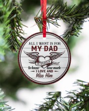 Daughter To My Angel Dad Circle ornament - single (porcelain) aos-circle-ornament-single-porcelain-lifestyles-07