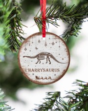Christmas - Brachiosaurus - Personalized Circle ornament - single (porcelain) aos-circle-ornament-single-porcelain-lifestyles-07