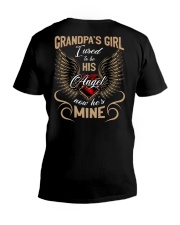 Grandpa's Girl- I used to be his angel now he's mine V-Neck T-Shirt tile