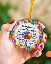 Granddaughter - Thanh You For Standing By My Side Circle ornament - single (porcelain) aos-circle-ornament-single-porcelain-lifestyles-09