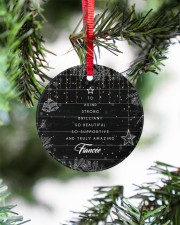 To Fiance'e Christmas - To A Kind Strong Circle ornament - single (porcelain) aos-circle-ornament-single-porcelain-lifestyles-07