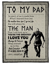 To My Dad - Viking - Fleece Blanket Fleece Blanket tile