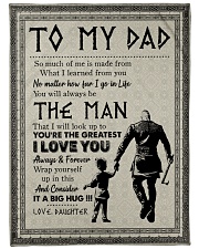To My Dad - Viking - Fleece Blanket Large Fleece Blanket - 60" x 80" front