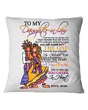 MOM TO DAUGHTER IN LAW Square Pillowcase thumbnail
