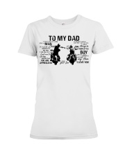 To My Dad - Motorbike - Sticker Premium Fit Ladies Tee tile