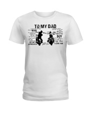 To My Dad - Motorbike - Sticker Ladies T-Shirt tile