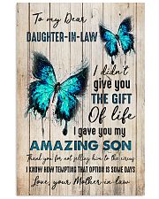 To My Daughter-in-law - Butterfly - Gift of Life Vertical Poster tile