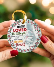 Mom To Daughter Christmas - Elephant Circle ornament - single (porcelain) aos-circle-ornament-single-porcelain-lifestyles-08