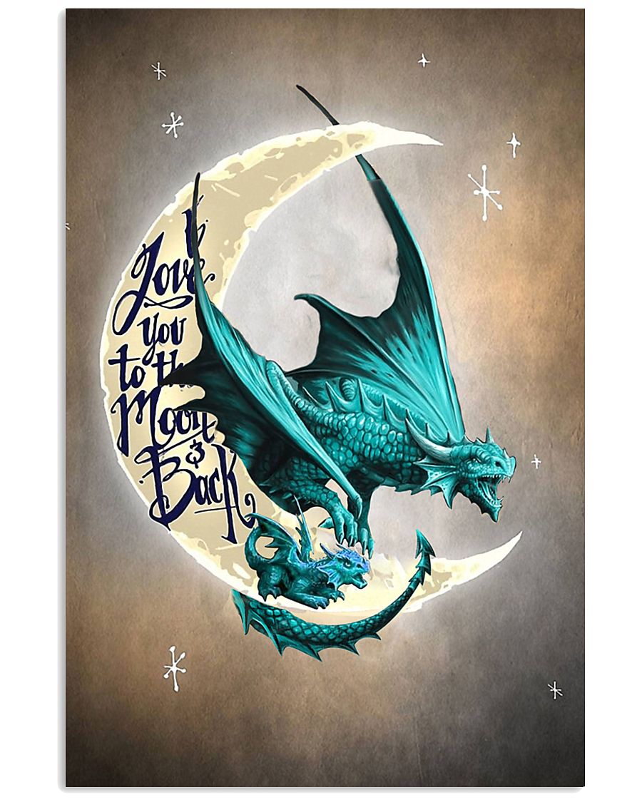 TO KIDS - DRAGON - THE MOON 16x24 Poster