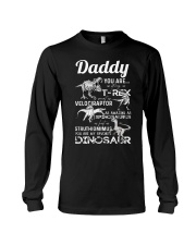 DAD - WHITE LETTERS IN BLACK - FAVORITE DINOSAUR Long Sleeve Tee thumbnail
