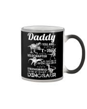 DAD - WHITE LETTERS IN BLACK - FAVORITE DINOSAUR Color Changing Mug thumbnail