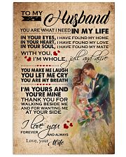 TO MY HUSBAND 16x24 Poster front