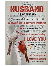 TO MY HUSBAND - CARDINAL - I LOVE YOU 16x24 Poster front