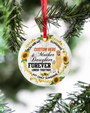 Mom - You Are My Sunshine - Personalized Circle ornament - single (porcelain) aos-circle-ornament-single-porcelain-lifestyles-07