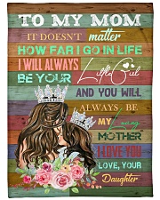 To My Mom - Fleece Blanket Large Fleece Blanket - 60" x 80" front