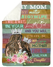 To My Mom - Fleece Blanket Sherpa Fleece Blanket tile