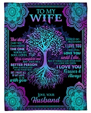 Husband To Wife - Tree - The day I met you Small Fleece Blanket - 30" x 40" front