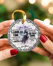 Husband and Wife - Dragon - When I Tell You I Love Circle ornament - single (porcelain) aos-circle-ornament-single-porcelain-lifestyles-08