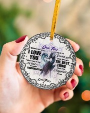 Husband and Wife - Dragon - When I Tell You I Love Circle ornament - single (porcelain) aos-circle-ornament-single-porcelain-lifestyles-09