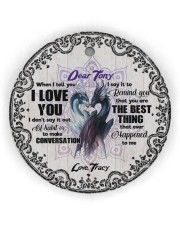 Husband and Wife - Dragon - When I Tell You I Love Circle Ornament (Wood tile
