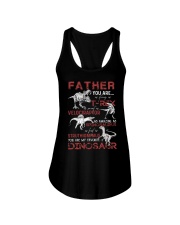 T-SHIRT - FATHER - FAVORITE DINOSAUR Ladies Flowy Tank tile