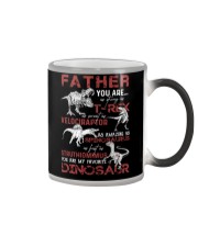 T-SHIRT - FATHER - FAVORITE DINOSAUR Color Changing Mug tile