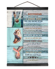 To My Boyfriend - I Wish I Could Turn Back 12x16 Black Hanging Canvas thumbnail