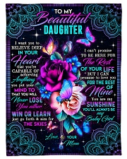To My Daughter - Roses - I Want You To Believe Small Fleece Blanket - 30" x 40" front