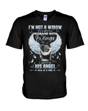 Angel - I'm A Wife To A Husband With Wings V-Neck T-Shirt tile