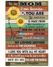 TO MY MOM - SUNFLOWER 16x24 Poster front