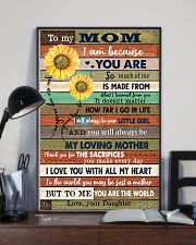 TO MY MOM - SUNFLOWER 16x24 Poster lifestyle-poster-2