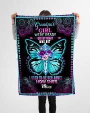 Angel Grandma - I Used To Be Her Angel Small Fleece Blanket - 30" x 40" aos-coral-fleece-blanket-30x40-lifestyle-front-14