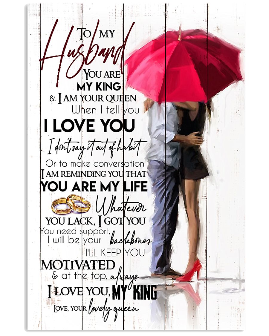 TO MY HUSBAND - COUPLE - I LOVE YOU 16x24 Poster