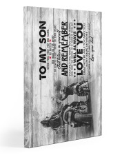 Dad to Son - Motocycling - Never Forget That You 20x30 Gallery Wrapped Canvas Prints front