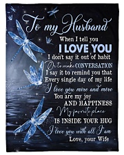 TO MY HUSBAND - DRAGONFLY - I LOVE YOU Small Fleece Blanket - 30" x 40" front