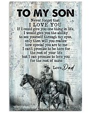To My Son - Horse Riding - Never Forget That 16x24 Poster front