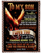 MOM TO SON Large Fleece Blanket - 60" x 80" front