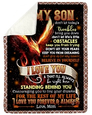 MOM TO SON Large Sherpa Fleece Blanket - 60" x 80" thumbnail
