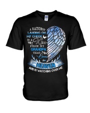 Grandpa in heaven V-Neck T-Shirt tile