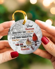 To Husband - Cardinal - I Love You - Personalized Circle ornament - single (porcelain) aos-circle-ornament-single-porcelain-lifestyles-08