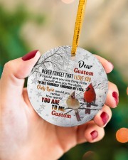 To Husband - Cardinal - I Love You - Personalized Circle ornament - single (porcelain) aos-circle-ornament-single-porcelain-lifestyles-09