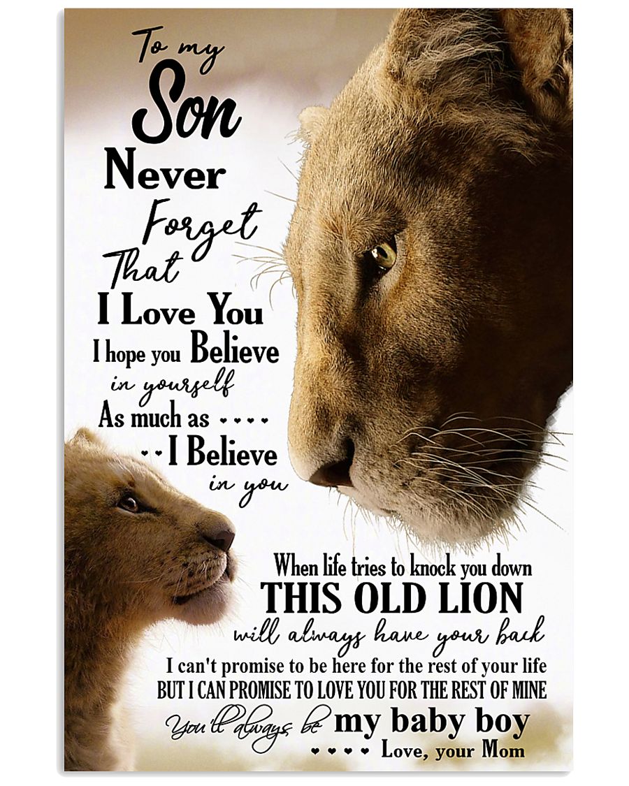 MOM TO SON 16x24 Poster