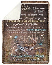To My Wife - I Became Yours And You Became Mine Sherpa Fleece Blanket tile