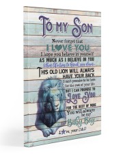 To My Son - Lion - This Old Lion Will Always 20x30 Gallery Wrapped Canvas Prints front